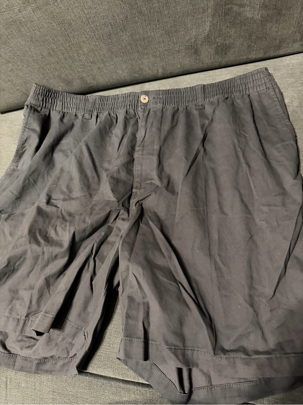 Harbor Bay NEW Men's Dark Gray Elastic-Waist Shorts XXL